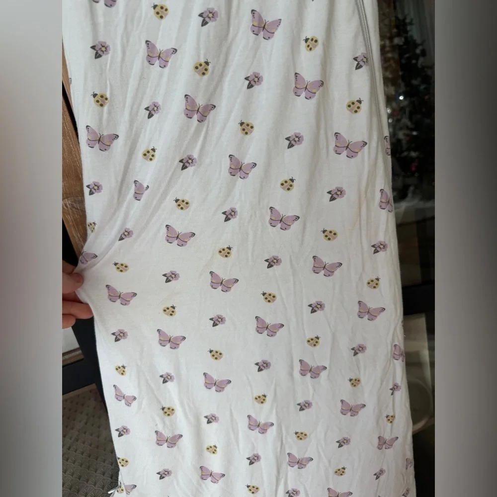 Kyte BABY bamboo sleeping sack flutter butterflies print baby toddler girl fairy